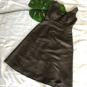 J Crew Dark Green V Neck Dress Size 2